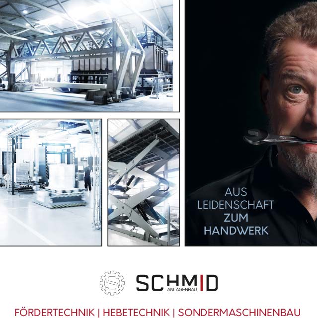 Schmid Anlagenbau, Förder- und Hebetechnik / Sondermaschinenbau in Göfis ist aus Leidenschaft anders. Wir sind offen für neue Herausforderungen.